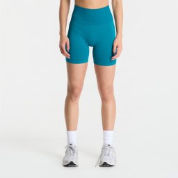 Къси панталони Nike Pro Seamless Dri-FIT High-Waisted 5 Biker Shorts Bright Spruce M