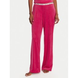 Juicy Couture Долнище на пижама Vicky JCLAS125504 Розов Flare Fit