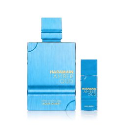 Al Haramain Amber Oud Aqua Dubai комплект Парфюмен екстракт 200 ml + Презареждаем джобен спрей