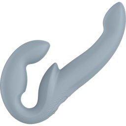 Fun Factory Share Vibe Pro двойно дилдо вибриращ Cool grey 14 см
