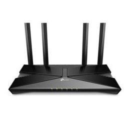 Рутер TP-Link Archer AX20, 1800Mbps, 2.4GHz (574 Mbps)/ 5GHz (1201 Mbps), Wireless AX, 4x LAN 10/100/1000, 1x WAN 10/100/1000, 4x външни антени, USB