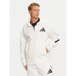 adidas Суитшърт Z.N.E. JF2443 Бял Regular Fit