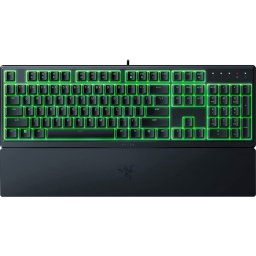Razer Ornata V3 X US, Silent Membrane Switches, RGB Lighting, 1000 Hz Ultrapolling, UV coated ABS Keycaps, Soft-touch wrist rest