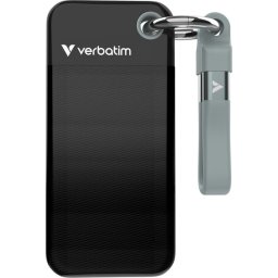 Твърд диск Verbatim Pocket SSD USB 3.2 Gen 2 2TB Black/Grey