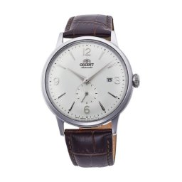 Мъжки Автоматичен Часовник Orient RA-AP0002S с Бял Циферблат и Кафява Кожена Каишка