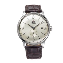 Мъжки Автоматичен Часовник Orient RA-AP0003S с Бежов Циферблат и Кафява Кожена Каишка