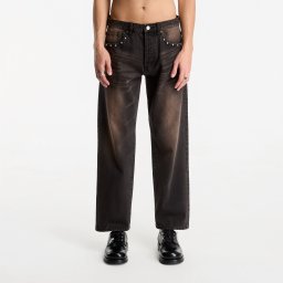 Дънки Obey Studded Boxcar Straight Leg Denim Black Rust Wash W36