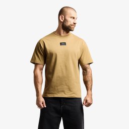Тениска Prosto T-shirt Jacquard Label Camel Beige M