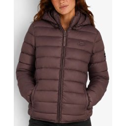 GEOGRAPHICAL NORWAY Atichoko Puffer Hoodie Jacket Brown