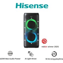 Аудио система Hisense HP500 Party Thunder, 620W, BT, 18h play, Black