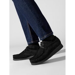 Clarks Мокасини Wallabee Evo 261728207 Черен