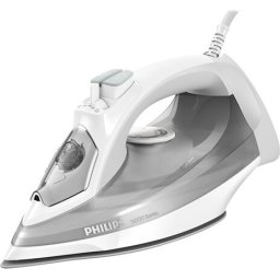 PHILIPS Steam iron Series 5000 40g/min 160g steam boost SteamGlide Plus 2400 W white/gray