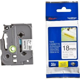 Консуматив Brother TZe-S241 Tape Black on White, Strong Adhesive, 18mm, 8 m - Eco