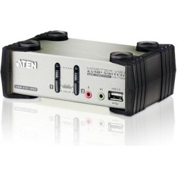 KVMP превключвател, ATEN CS1732B, 2-портов, PS/2-USB, VGA, Audio, OSD