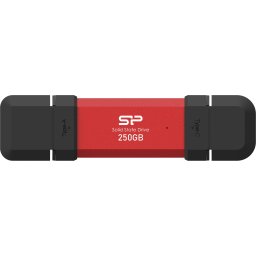 Външен SSD Silicon Power DS72 Red - 250GB