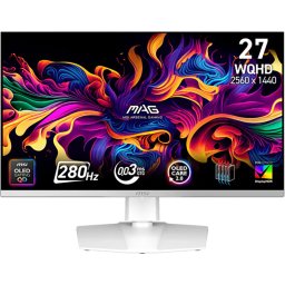 MSI MAG 272QPW QD-OLED X28 Gaming Monitor, 26.5" 280Hz, WQHD