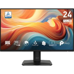MSI PRO MP243 E14 Professional Business Monitor, 23.8" 144Hz, FHD (1920x1080) 16:9, IPS
