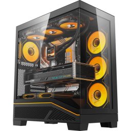 Darkflash кутия Case ATX - K430 Black - 6 x 120 mm A-RGB fans included, USB-C