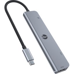 VCom докинг станция Docking Station Type-C 7-in-1 - CUE39 - PD3.0 100W, HDMI x 2, USB3.0 x 2, SD, TF