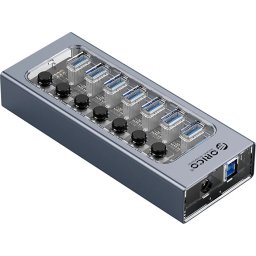 Orico хъб USB3.0 HUB 7 port with Power Adapter