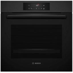 Фурна за вграждане Bosch HBA572EM3, Обем 71 л, 60 см, 7 режима на нагряване, Air Fry, AutoPilot 10, 3D Hotair, Пиролитично почистване, Телескопични водачи, LED Touch Control, Черен мат