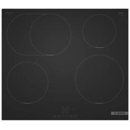 Индукционен плот за вграждане Bosch PIF61ABB5E, 60 см, 4 зони за готвене, 17 степени на мощност, PowerBoost, Черен мат