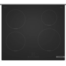 Индукционен плот за вграждане Bosch PIE61ABB5E, 60 см, 4 индукционни зони, 17 степени на мощност, PowerBoost, Черен
