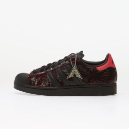 Сникърси adidas x Anthony Edwards Superstar II Core Black/ Pure Ruby/ Silver Met. EUR 41 1/3