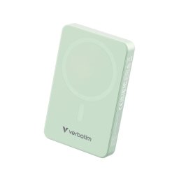 Verbatim Charge 'n' Go Essentials Power Bank Magnetic Wireless 10000mAh Gre