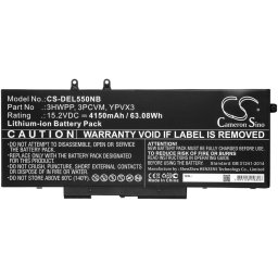 Батерия за лаптоп DELL Latitude 14 5410, Latitude 15 5511 3HWPP 15.2V 4150