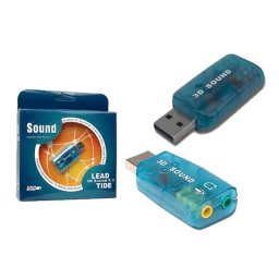 Външна USB звукова карта за лаптоп или настолен компютър