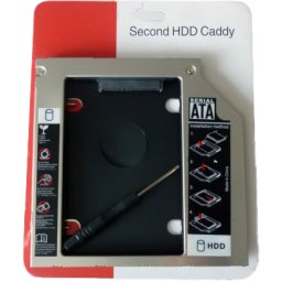 Universal 9.5mm SATA-to-SATA HDD Hard Drive Disk Caddy Adapter Bay for Laptop
