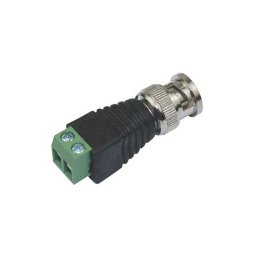 BNC Male, мъжки конектор, с клема и винт, за коаксиален RG59, RG6, микрококсиален, комбиниран кабел