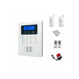 IP-AP021 - безжична, GSM аларма за дома, 2.1" LCD дисплей, клавиатура, 2 обемни датчика за движение, 1 МУК за врата, 2 дистанционни