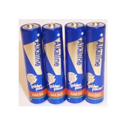 Комплект, 4 броя, алкални батерии, 1.5V, AAA, Golden Power