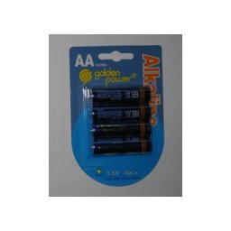 Комплект, 4 бро,я алкални батерии, 1.5V, AA, Golden Power