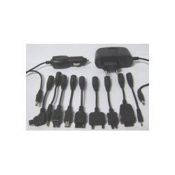 FK11-1 - универсално, зарядно устройство, с 9 накрайника, Nokia, Samsung, LG, Motorola, Sony Ericsson