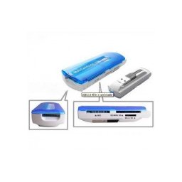 IP-CR001 - USB 2.0, Card reader, MS, SD, MINI SD, Micro SD, M2, T-FLASH