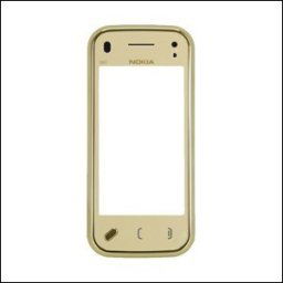 Тъч скрийн за Nokia N97 Mini + златист преден панел
