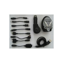 Универсално зарядно устройство с 8 накрайника за кола, зарядно за батерии