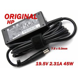 Адаптер за лаптоп ОРИГИНАЛЕН (Зарядно за лаптоп) HP 19.5V 2.31A 45W 7.5mmx5.0mm с централен пин