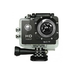 Екшън камера, FullHD 1080P, 12MP, влагозащитена, 30m, 2" LCD дисплей, WiFi