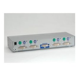 KVM суич, ROLINE 14.99.3254, DVI, 1U-4PC, PS/2