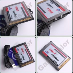 Адаптер за лаптоп PCMCIA to 2 port USB 2.0 оставащ скрит в слота