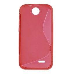S-line силиконов гръб за HTC Desire 310 - червен