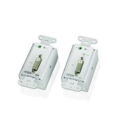 KVM екстендър ATEN VE606, от 1x DVI-D(ж), 1x 3.5мм жак(ж) към 1x DVI-D(ж), 1x 3.5мм жак(ж) чрез Cat 5e(2x RJ-45) кабел до 60м с 1080i резолюция, 2 устройства