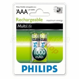 Акумулаторни Батерии Philips AAA 1000 ma - 2 броя на блистер