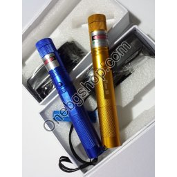 Зелен лазер мощен Златен и Син цвят - Green laser pointer