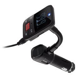 Автомобилен Bluetooth FM трансмитер с USB зарядно за GSM