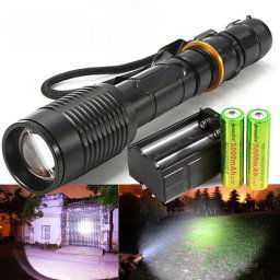 Супер мощен акумулаторен фенер с CREE LED диод 100000W Zoom T6 Model 019